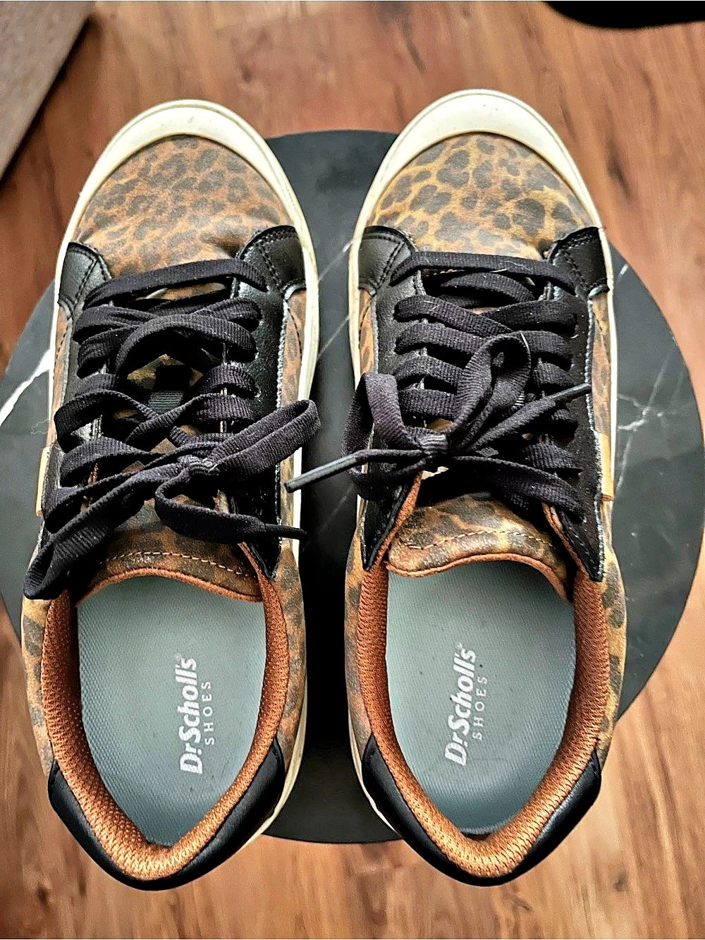 Dr. Scholl's Time Off Platform Sneaker Leopard Print